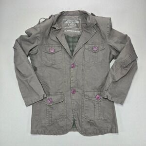 Abercrombie & Fitch Mt. Washington Blazer Jacket‎ Military Style Womens